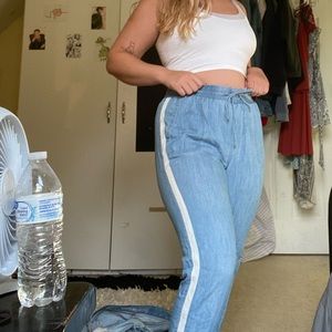 Denim colored joggers